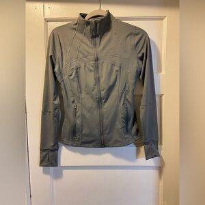 Gray Utility Jacket Lightweight Outdoor Design size 8-10